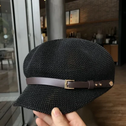 Newsboy Casual Straw Hat - Image 2