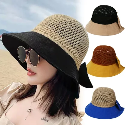 Breathable Bucket Straw Hats - Image 4
