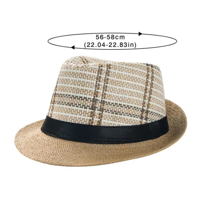 Breathable Striped Straw Hats - Image 5