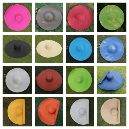 Foldable Large Brim Straw Hat - Image 7
