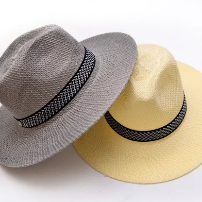 Lightweight Wide Brim Straw Hats - Image 5