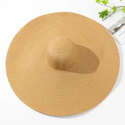 Ultra Wide Brim Straw Hat - Image 5