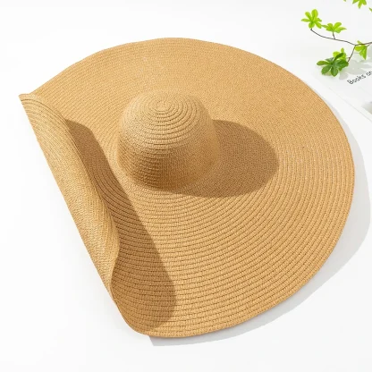 Ultra Wide Brim Straw Hat - Image 3