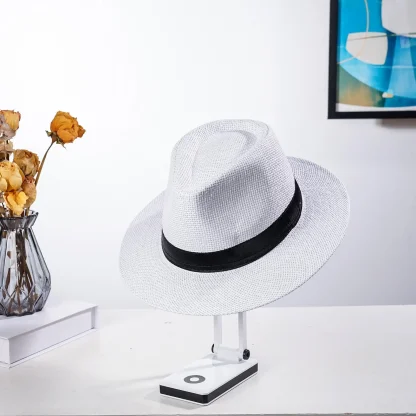 Classic Fedora Straw Hats - Image 6