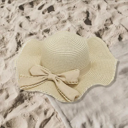 Chic Bowknot Straw Hat - Image 4