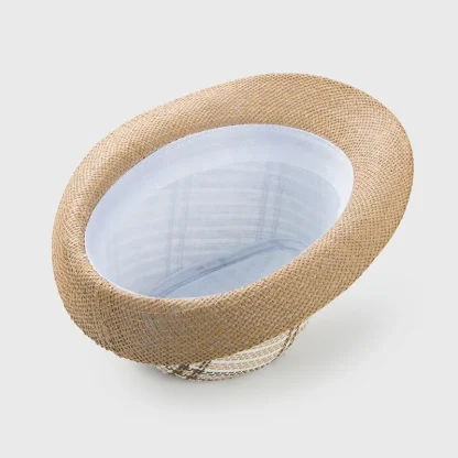 Breathable Striped Straw Hats - Image 2