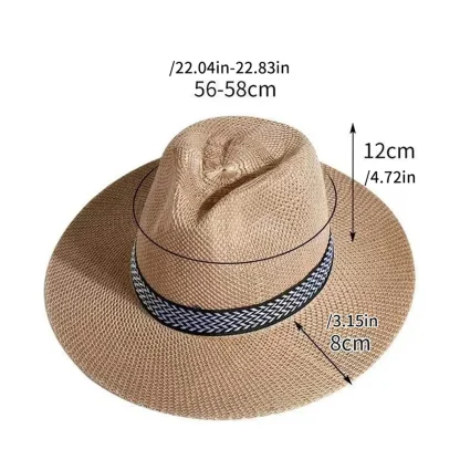 Casual Panama Straw Hats - Image 7
