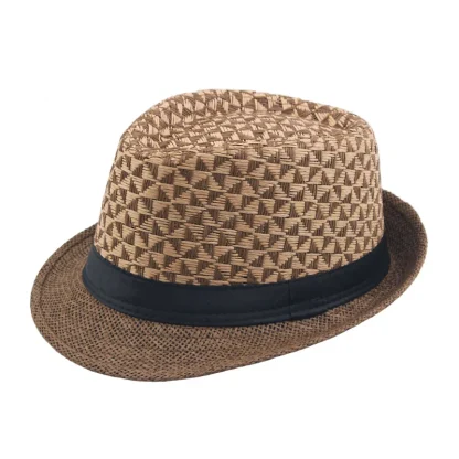 Retro Jazz Trilby Straw Hats
