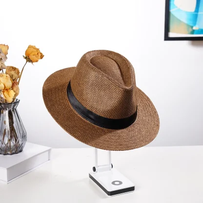 Classic Fedora Straw Hats - Image 7