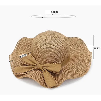 Chic Bowknot Straw Hat - Image 7