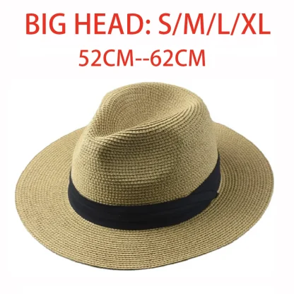 Foldable Fedora Straw Hat - Image 7