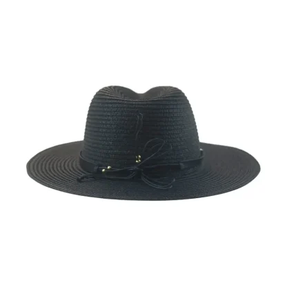 Sun Protection Solid Straw Hats - Image 3