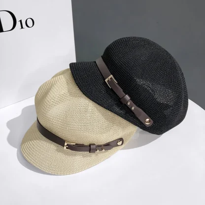 Newsboy Casual Straw Hat - Image 7