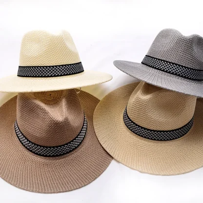 Lightweight Wide Brim Straw Hats - Image 6