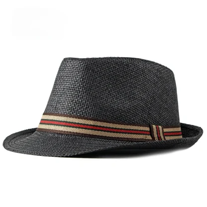 Breathable Trilby Straw Hats - Image 2