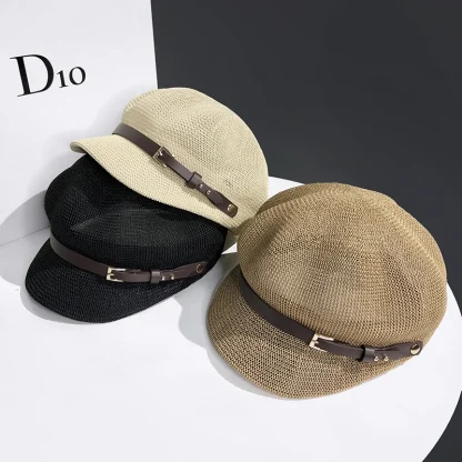 Newsboy Casual Straw Hat - Image 6