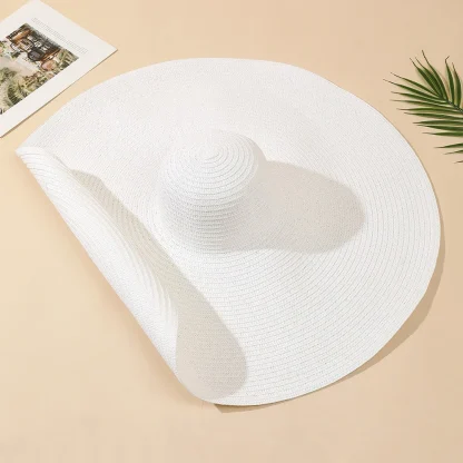 Ultra Wide Brim Straw Hat - Image 4