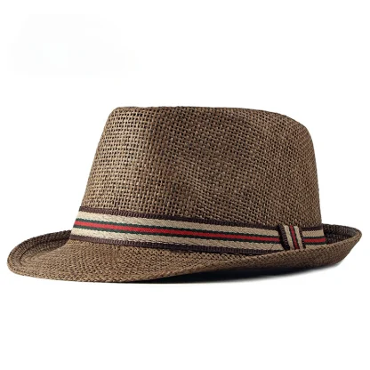 Breathable Trilby Straw Hats - Image 3