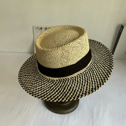 Elegant Two Tone Straw Hats