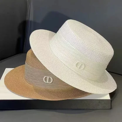 Elegant Boater Straw Hats - Image 2