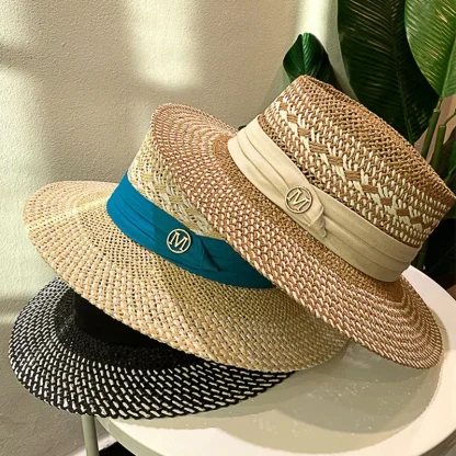 Elegant Sun Protection Straw Hats - Image 7