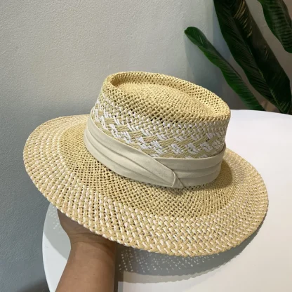 Elegant Sun Protection Straw Hats - Image 2