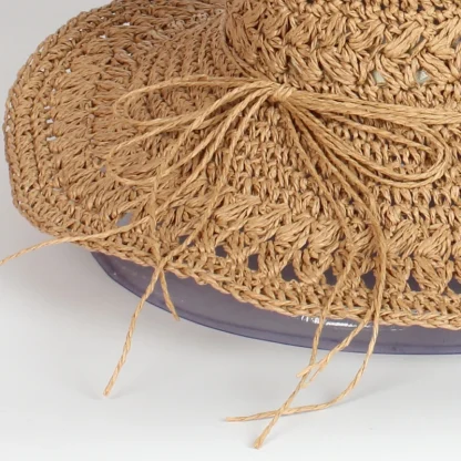 Foldable Breathable Straw Hat - Image 6