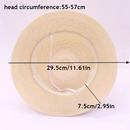 Breathable Floral Straw Hats - Image 4