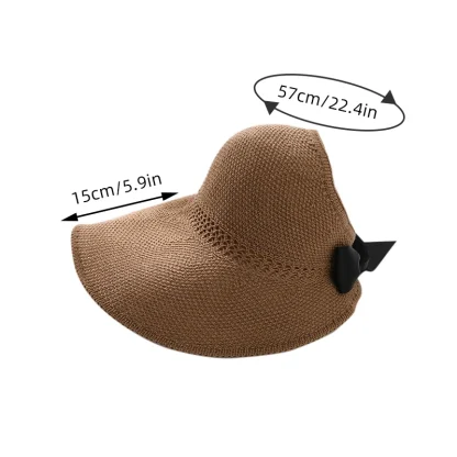 Large Brim Sun Visor Straw Hats - Image 7