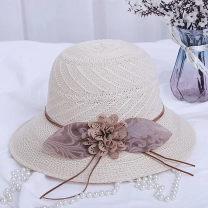 Cute Bow Band Straw Hats - Image 2