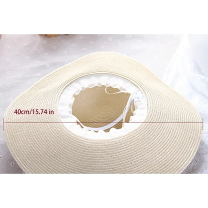 Foldable Casual Straw Hat - Image 7