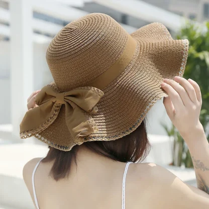Floppy Bowknot Straw Hat