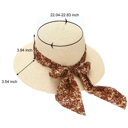 Chic Bowknot Band Straw Hats - Image 7