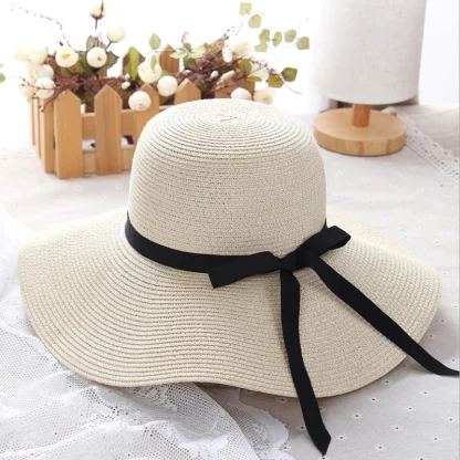 Foldable Casual Straw Hat - Image 3