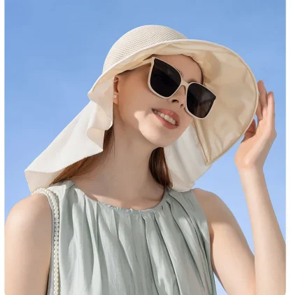 Wide Brim Breathable Straw Hat - Image 5