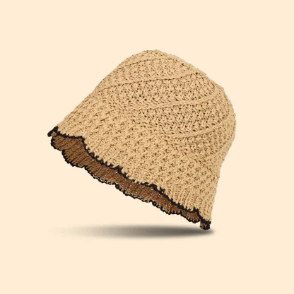 Casual Simplicity Cloche Straw Hats - Image 4