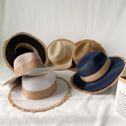 Frayed Brim Rancher Straw Hats - Image 6
