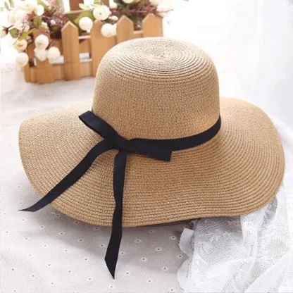 Foldable Casual Straw Hat - Image 4
