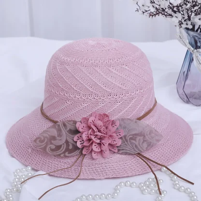 Cute Bow Band Straw Hats - Image 6