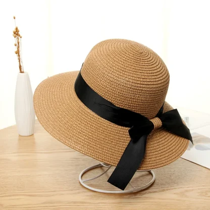 Bowknot Band Straw Hats
