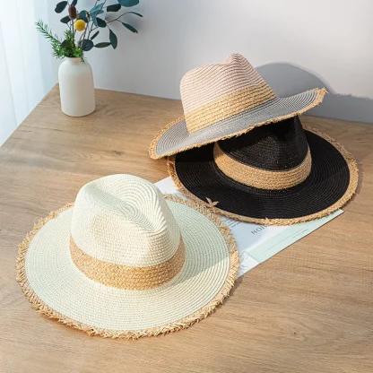Frayed Brim Rancher Straw Hats - Image 7