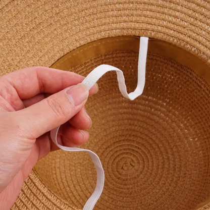 Bowknot Band Straw Hats - Image 5