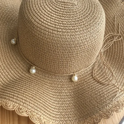 Minimalist Floppy Straw Hat - Image 6