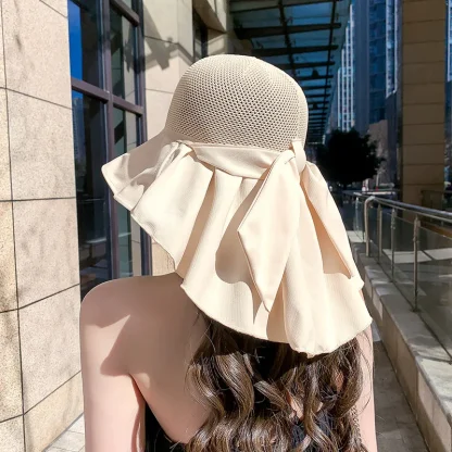 Wide Brim Breathable Straw Hat - Image 4