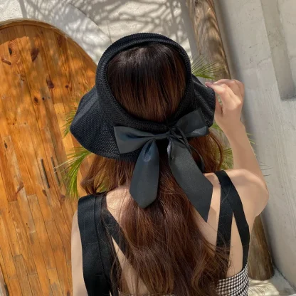 Large Brim Sun Visor Straw Hats - Image 4