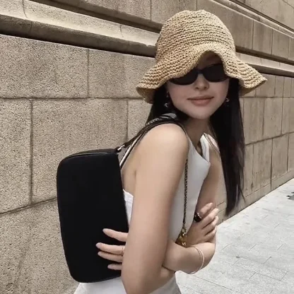 Plain Simplicity Bucket Straw Hat