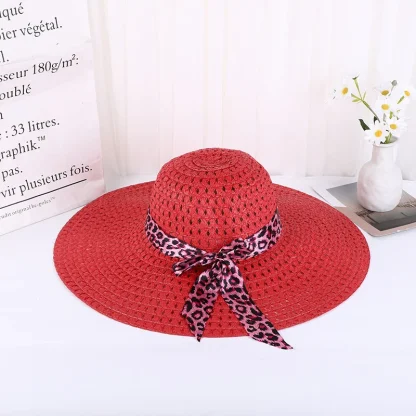 Floppy Wide Brim Straw Hats - Image 5