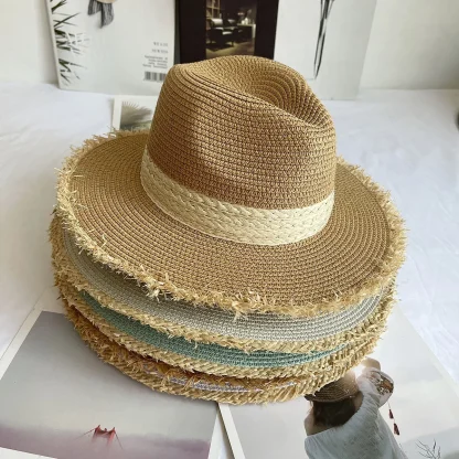Frayed Brim Rancher Straw Hats - Image 5