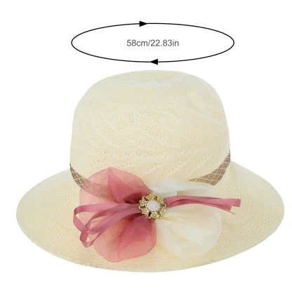 Cute Bow Band Straw Hats - Image 7