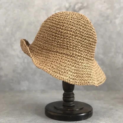 Plain Simplicity Bucket Straw Hat - Image 6